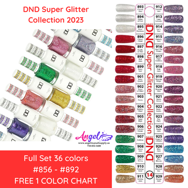 DND14 Super Glitter Collection (Full Set #893 - #929)