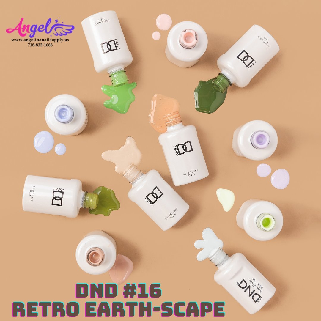 DND16 Pastel Collection #16 Retro Earth-Scape (36 Colors #966 - #1003) - Angelina Nail Supply NYC