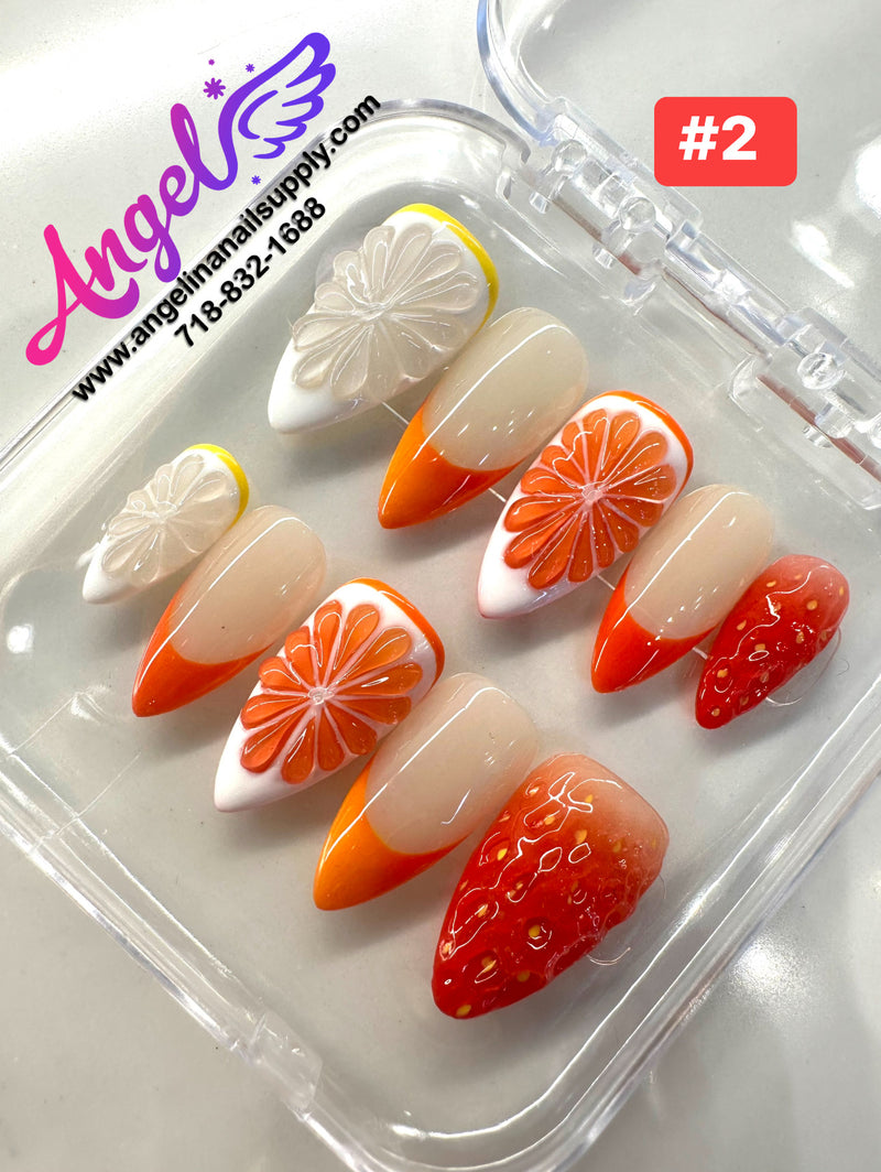 Angelina Handmade Custom Press-On | #001-#029