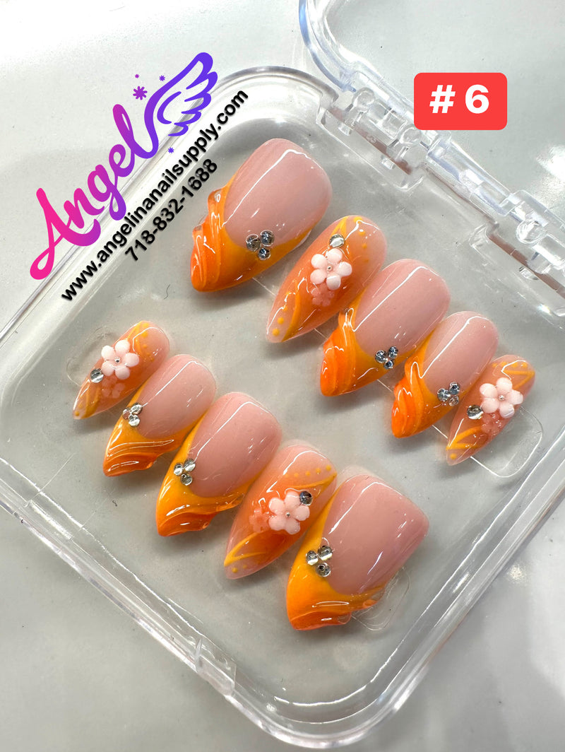 Angelina Handmade Custom Press-On | #001-#029