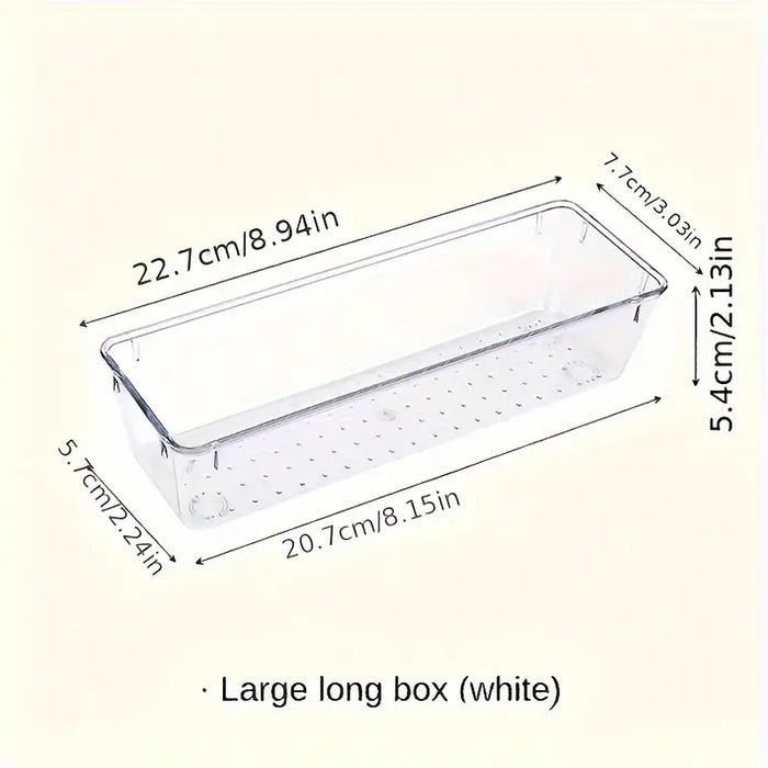 Clear Plastic Organizers Drawer With Non-Slip Pads