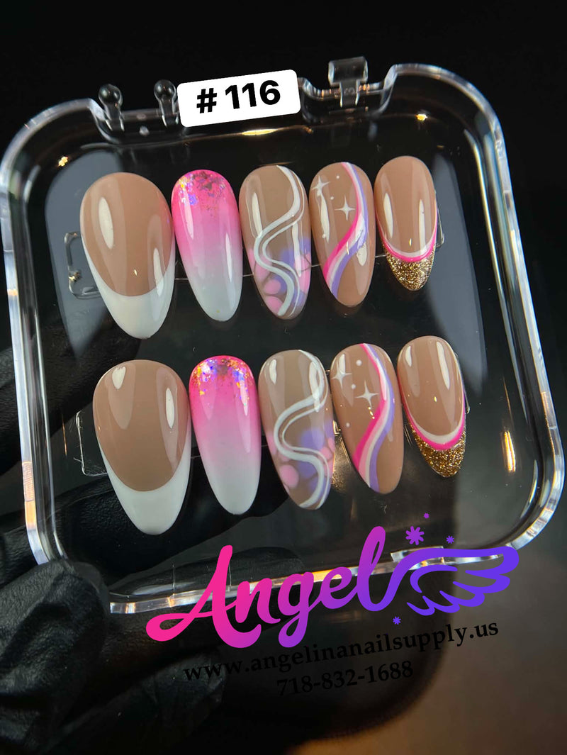 Angelina Handmade Custom Press-On | #090-#119