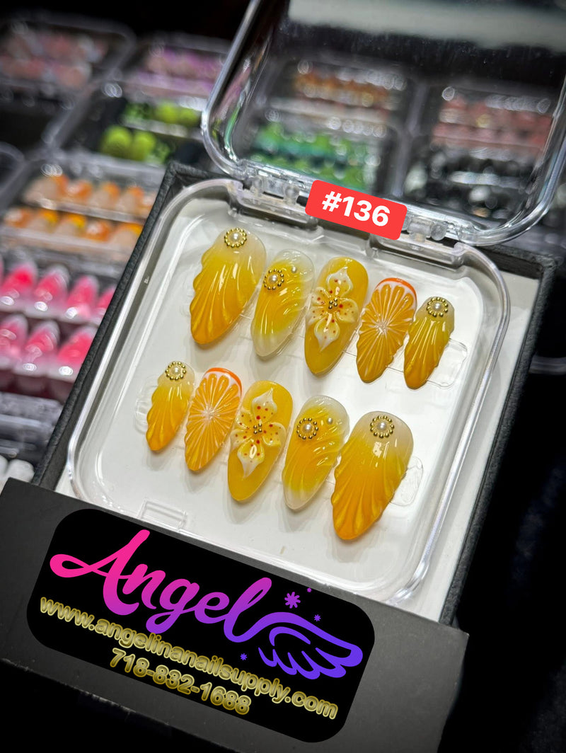 Angelina Handmade Custom Press-On | #120-#149