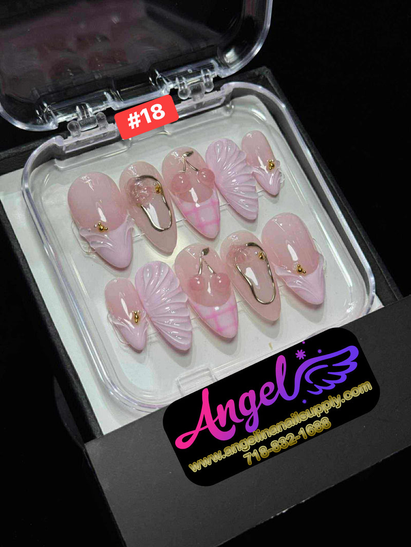 Angelina Handmade Custom Press-On | #001-#029