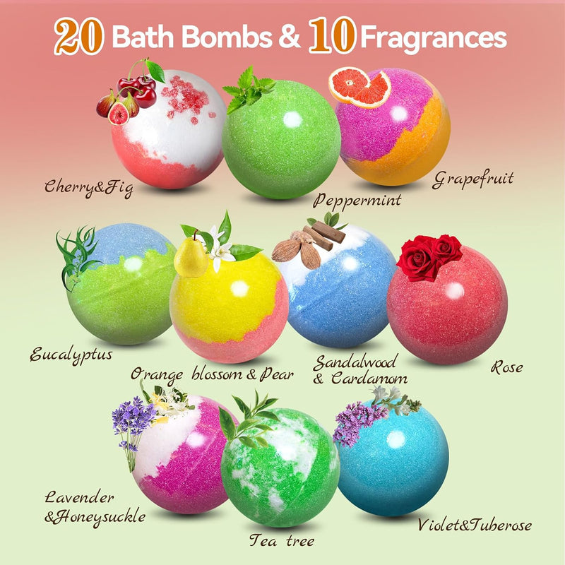Bath Bombs Set 12 Fragrances