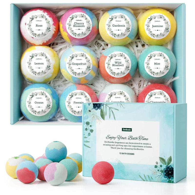 Bath Bombs Set 12 Fragrances