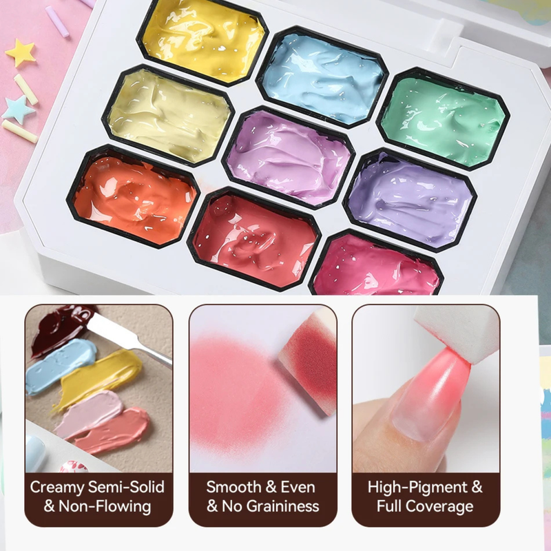 Cream Painting Gel Palette
