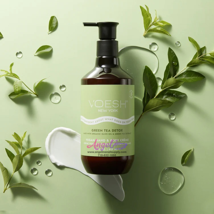 Voesh Green Tea Detox Vegan Body & Hand Creme 28 Fl.Oz.