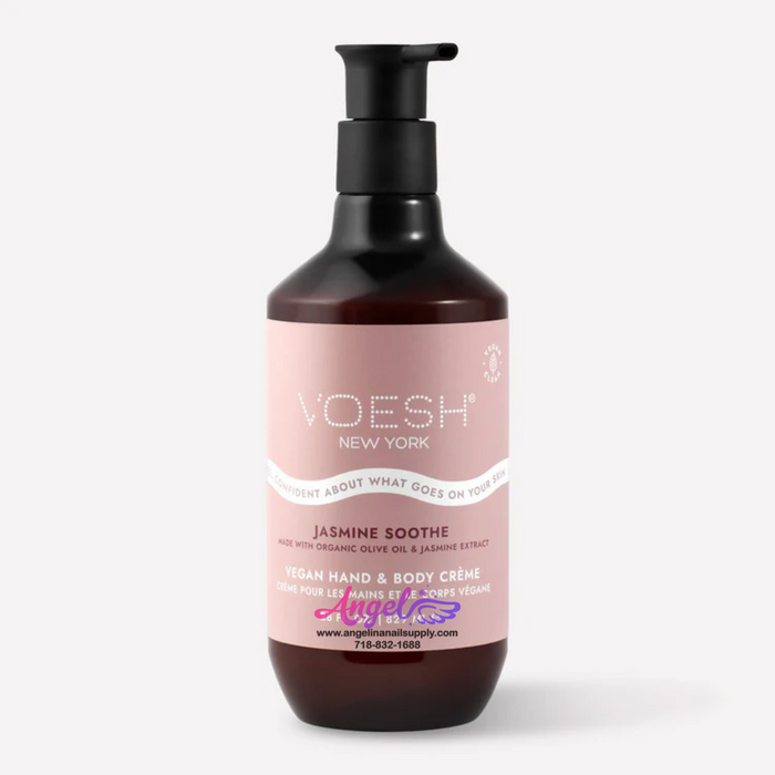 Voesh Jasmine Soothe Vegan Body & Hand Creme 28 Fl.Oz. (Box/12 Bottles)