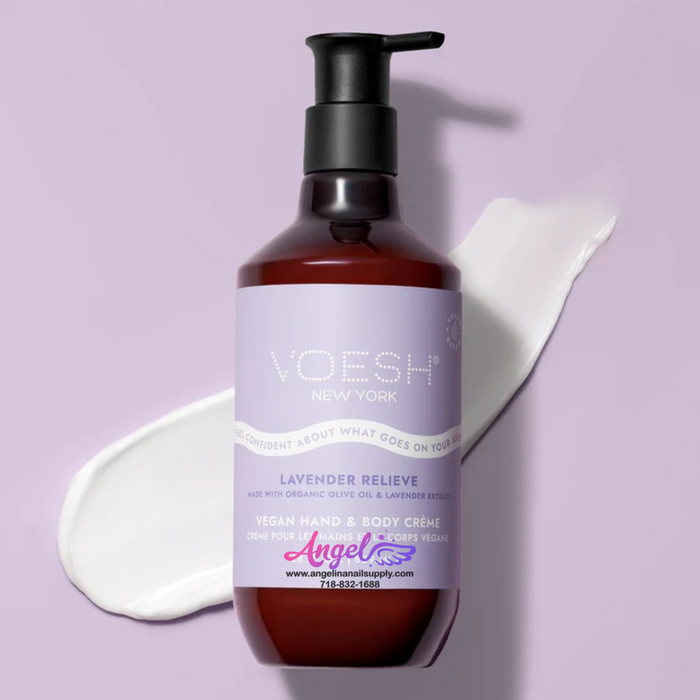 Voesh Lavender Relieve Vegan Body & Hand Creme 28 Fl.Oz.