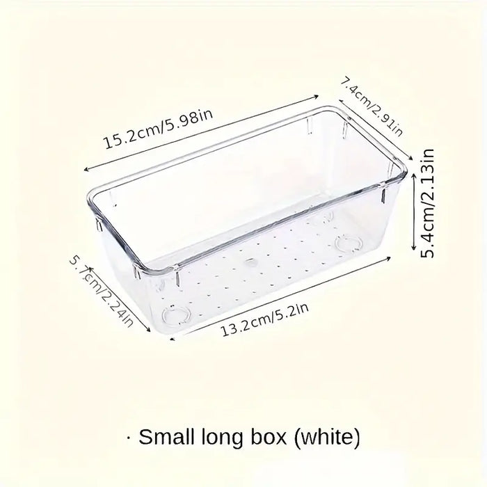 Clear Plastic Organizers Drawer With Non-Slip Pads