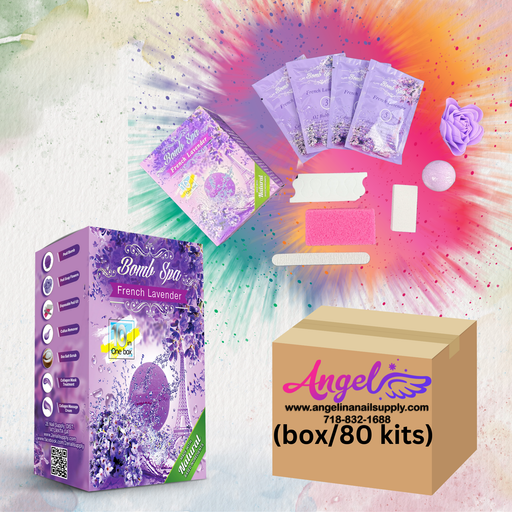 2E Organic Bomb Spa 10 in 1 - French Lavender (box/80 kits) - Angelina Nail Supply NYC