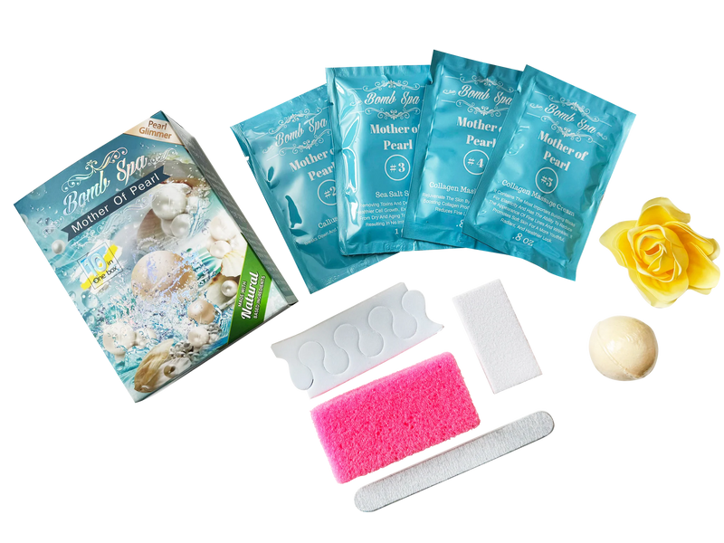 2E Organic Bomb Spa 10 in 1 - Mother Of Pearl (box/80 kits) - Angelina Nail Supply NYC