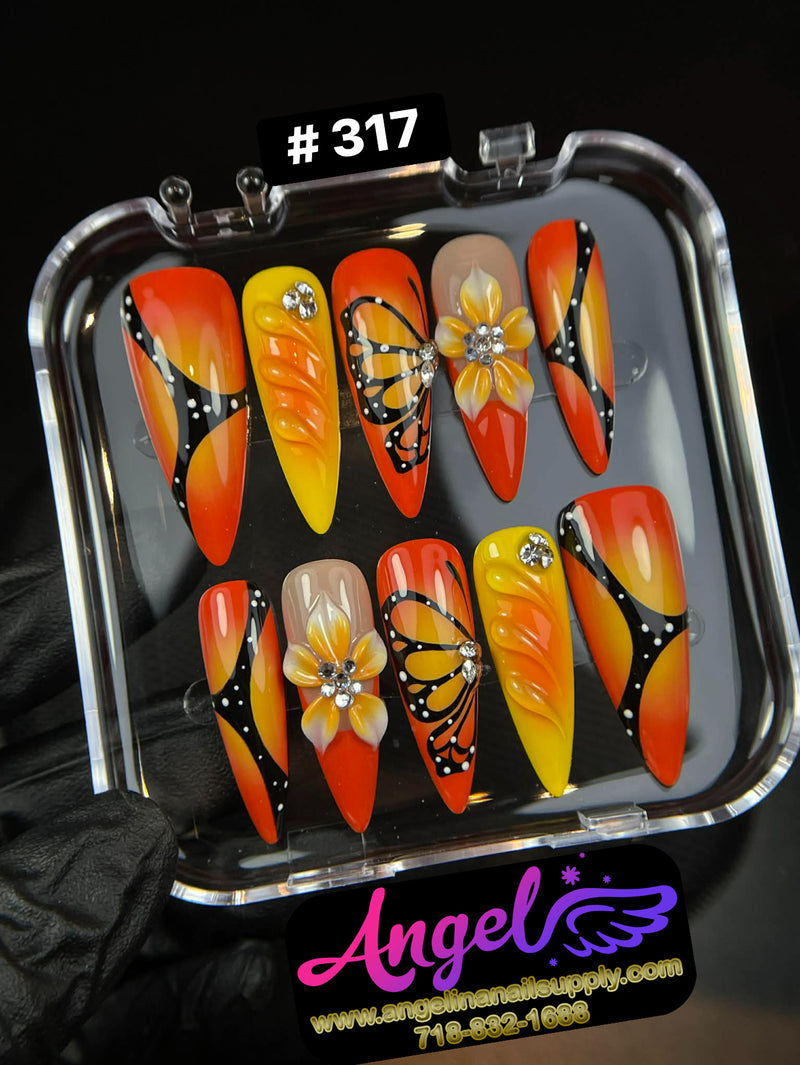 Angelina Handmade Custom Press-On | #300-#329