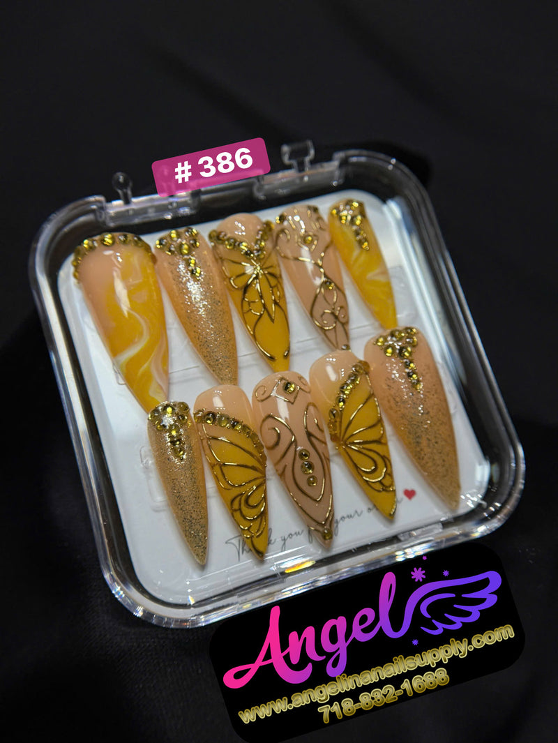 Angelina Handmade Custom Press-On | #360-#389