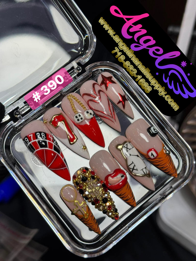 Angelina Handmade Custom Press-On | #390-#419