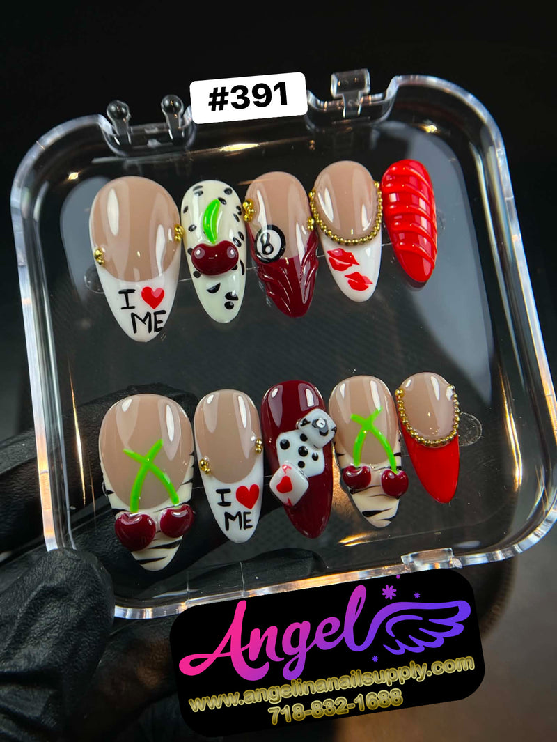 Angelina Handmade Custom Press-On | #390-#419