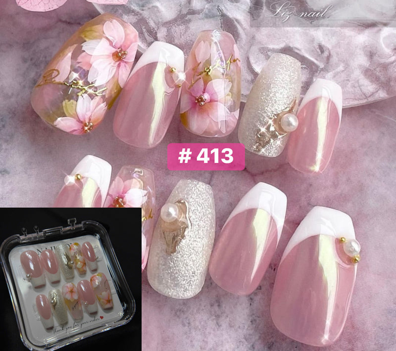 Angelina Handmade Custom Press-On | #390-#419