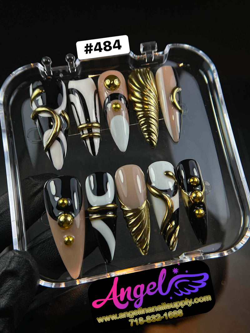 Angelina Handmade Custom Press-On | #480-#509