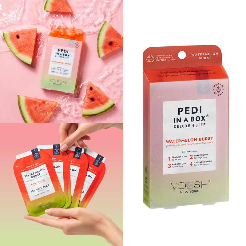 Voesh - Pedi in a Box 4 Steps Watermelon Burst (box/50pcs)