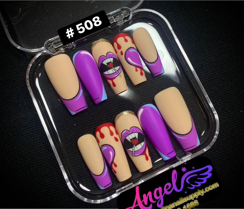 Angelina Handmade Custom Press-On | #480-#509