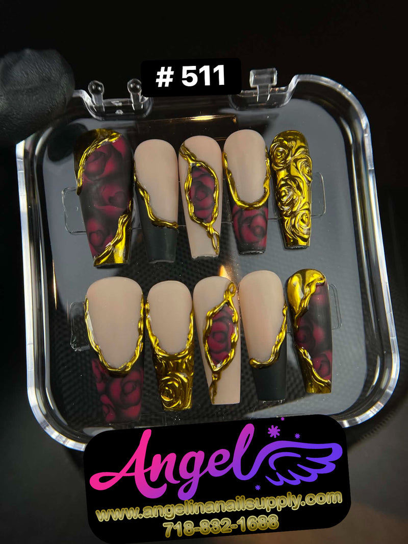 Angelina Handmade Custom Press-On | #510-#539
