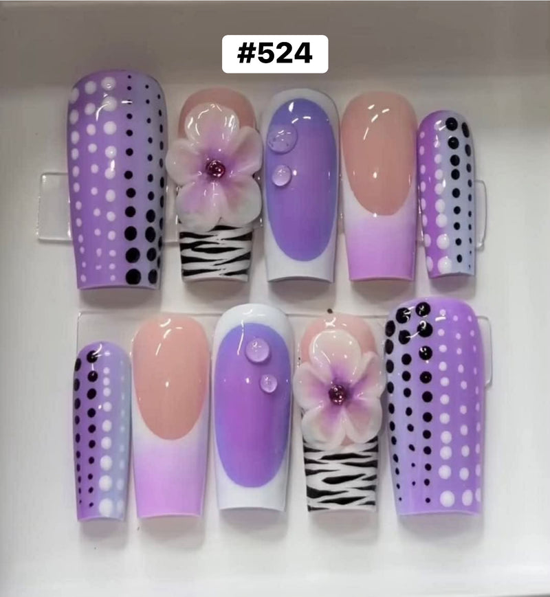 Angelina Handmade Custom Press-On | #510-#539