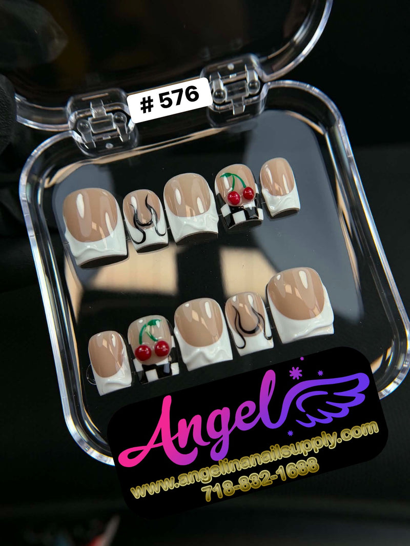 Angelina Handmade Custom Press-On | #576