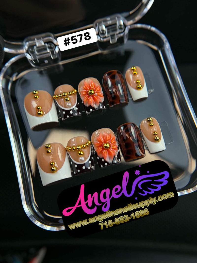 Angelina Handmade Custom Press-On | #578