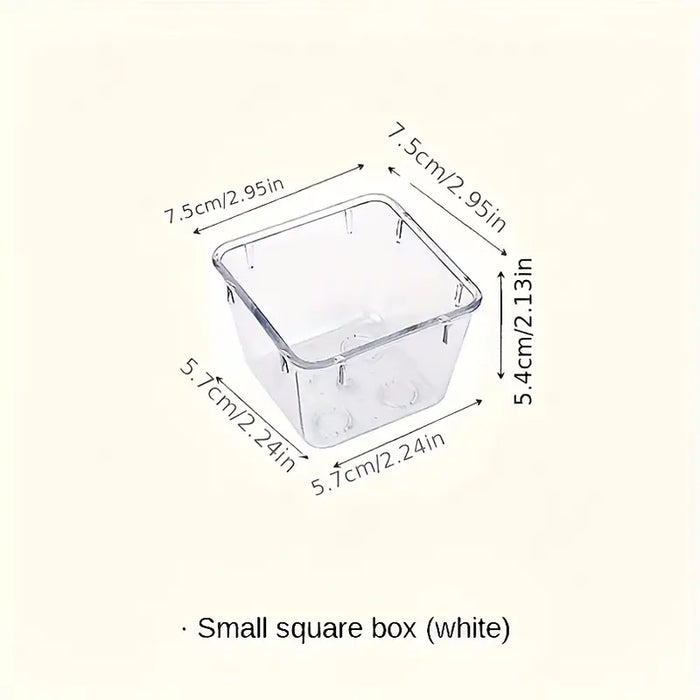 Clear Plastic Organizers Drawer With Non-Slip Pads