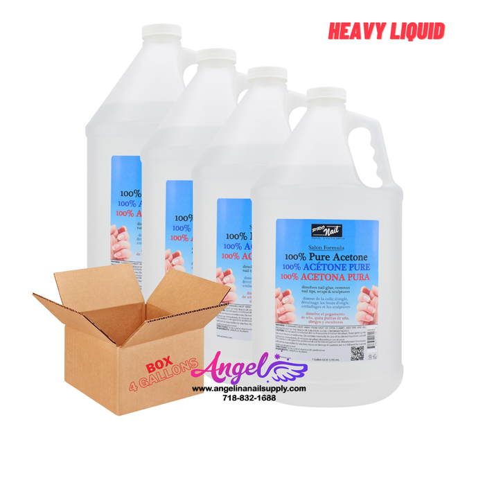 Pronail 100% Pure Acetone (Box/ 4 Gallons)