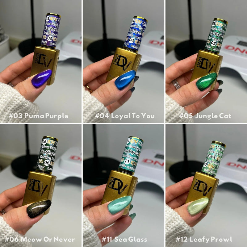 Bộ sản phẩm bóng thủy tinh Diva 9D Cat Eyes Collection 12 màu #1 - #12 CHỈ DÙNG GEL
