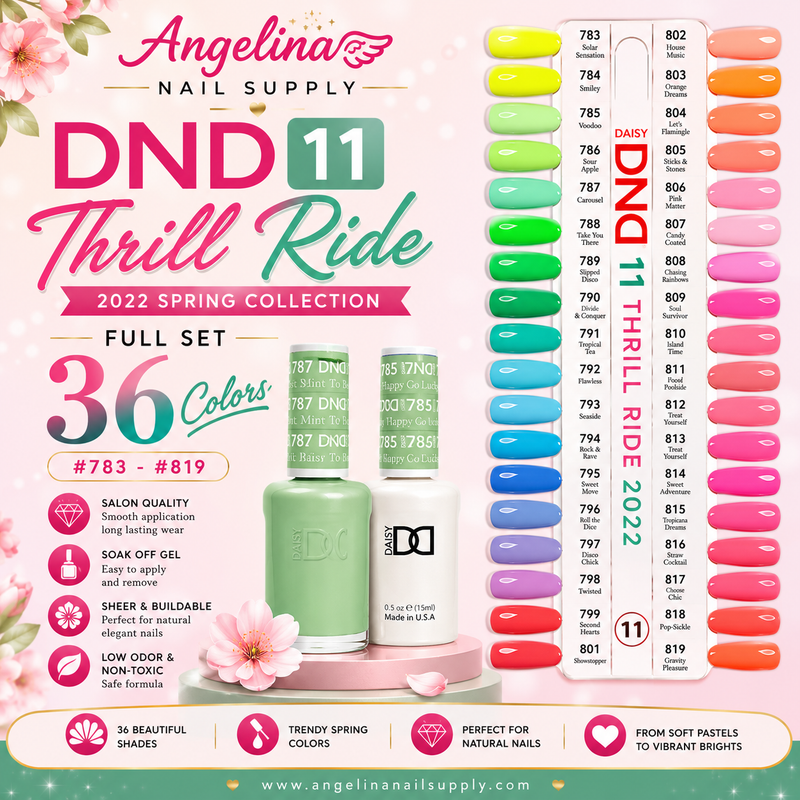 DND11 Thrill Ride 2022 Bộ sưu tập mùa xuân #11 (Bộ đầy đủ 36 màu #783 - #819)