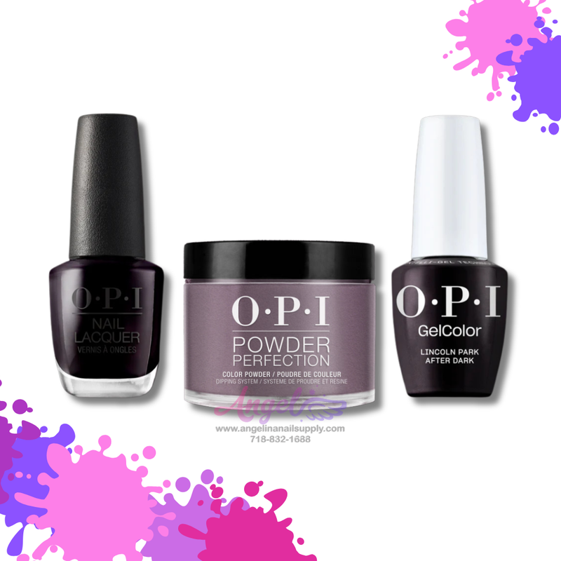 OPI 3in1 combo DP-GC-NL W42 LINCOLN PARK AFTER DARK