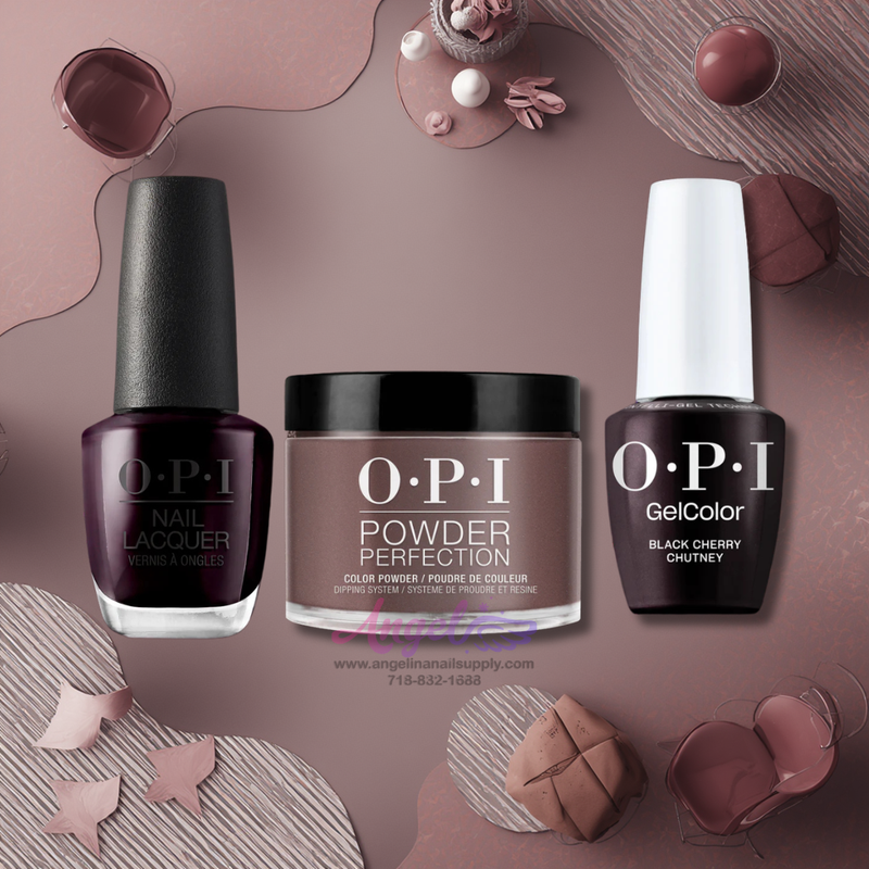 OPI 3in1 combo DP-GC-NL I43 CHUTNEY ANH ĐÀO ĐEN