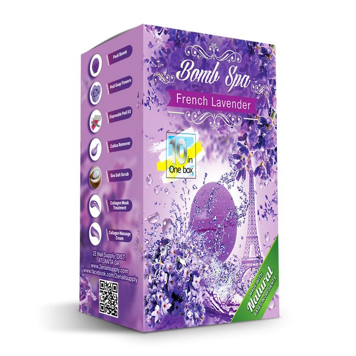 2E Organic Bomb Spa 10 in 1 - French Lavender (box/80 kits)