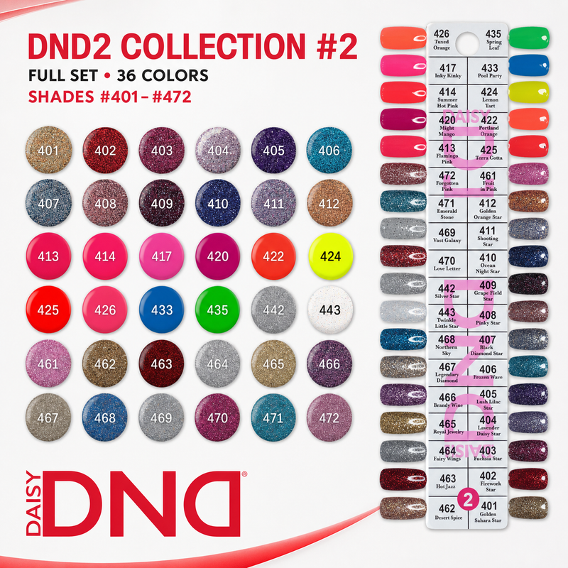 DND2 Collection #2 (Full Set 36 Colors #401 - #472)