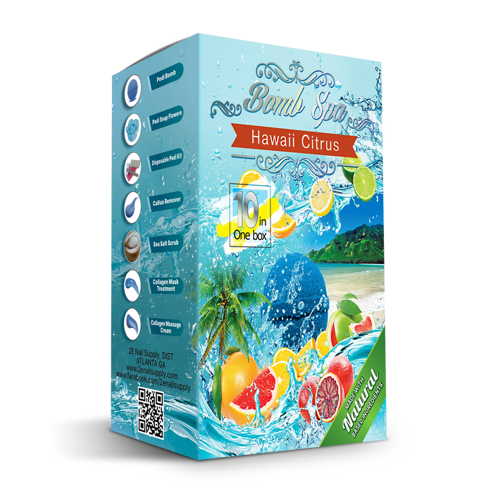 2E Organic Bomb Spa 10 in 1 - Hawaii Citrus (box/80 kits)