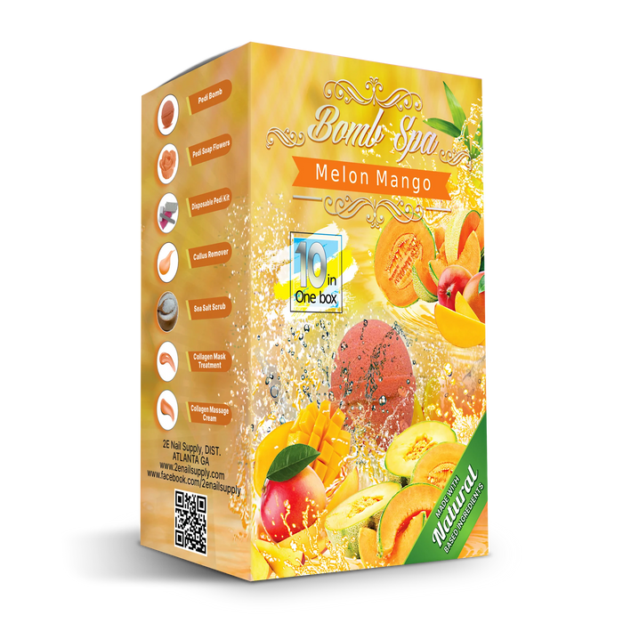 2E Organic Bomb Spa 10 in 1 - Melon Mango (box/80 kits)