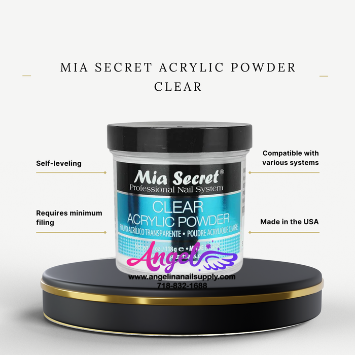 Mia Secret Acrylic Powder Clear 4oz