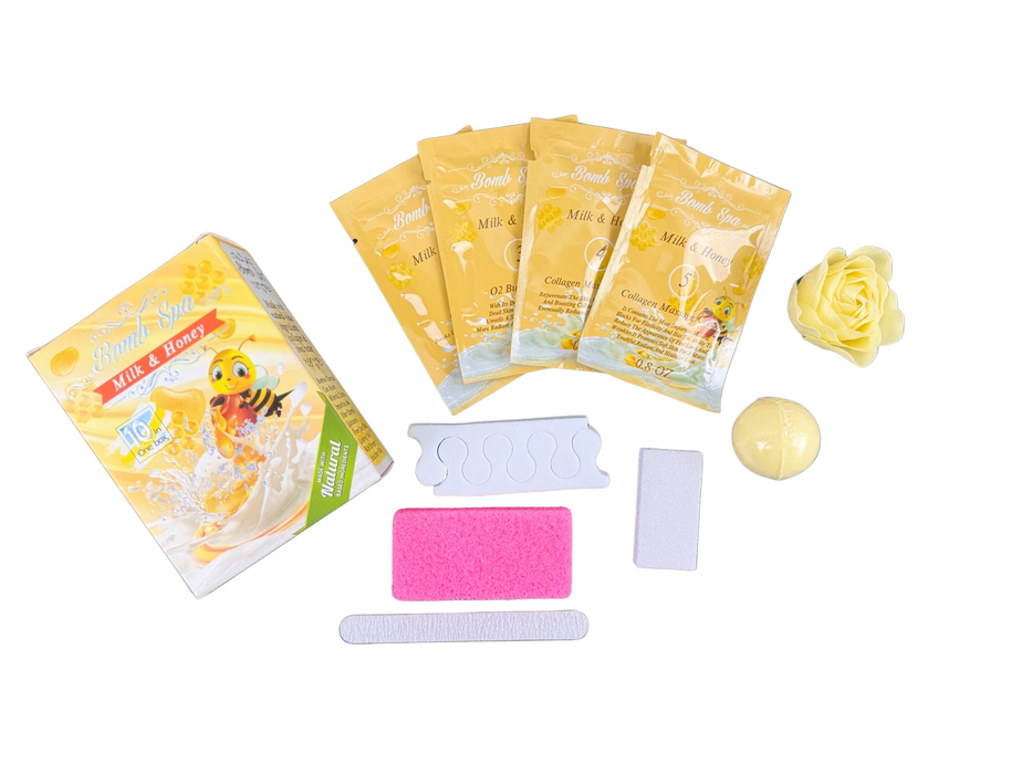 2E Organic Bomb Spa 10 in 1 - Milk & Honey (box/80 kits)