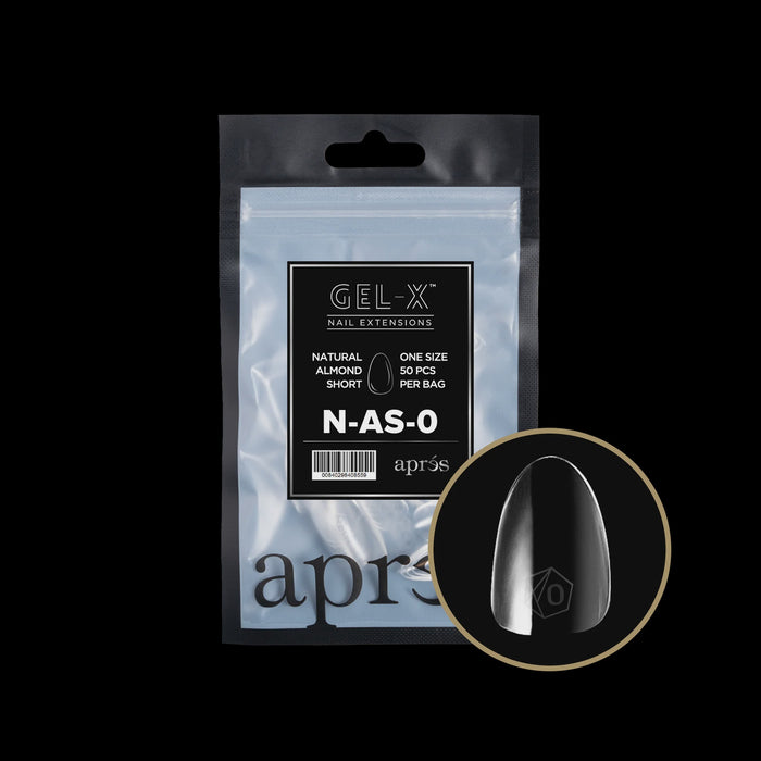 Aprés Refill Bags Natural Almond Short (50pcs/pack)