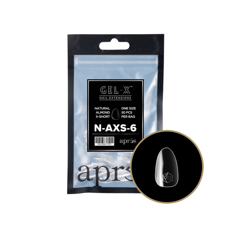 Aprés Gel-X® Natural Almond Extra Short Refill Bag (50pcs/pack)