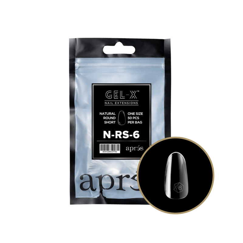 Túi Refill Aprés Natural Round Short (50 cái/gói) 