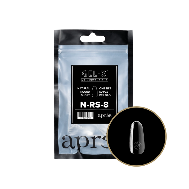 Túi Refill Aprés Natural Round Short (50 cái/gói) 