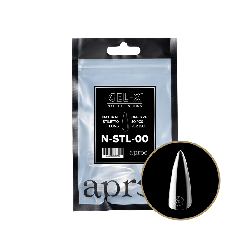 Aprés Refill Bags Natural Stiletto Long (50 cái/gói)