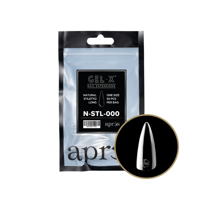 Aprés Refill Bags Natural Stiletto Long (50 cái/gói)