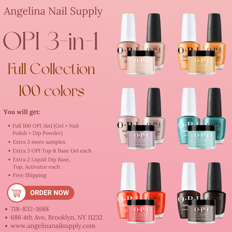 OPI 3in1 Full Collection (100 colors)