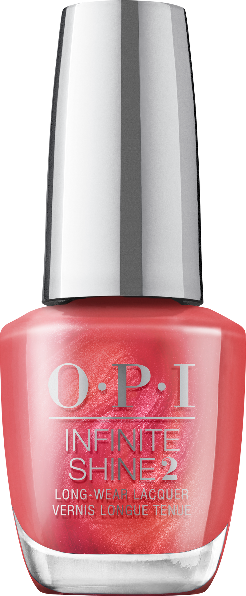 OPI Infinite Shine ISL HRN06 PAINT THE TINSELTOWN RED