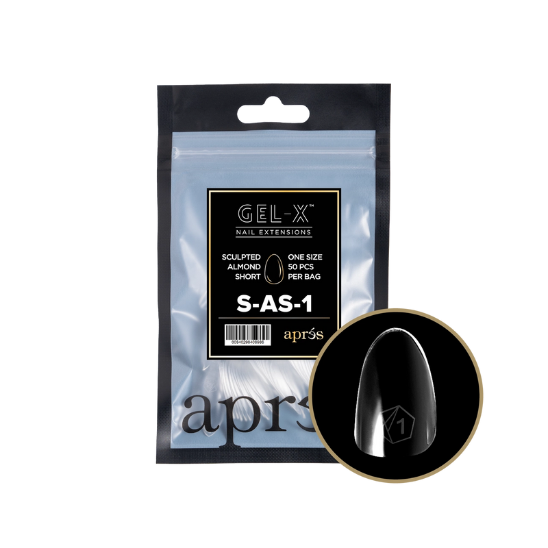 Aprés Gel-X® Sculpted Almond Short Refill Bag (50pcs/pack)